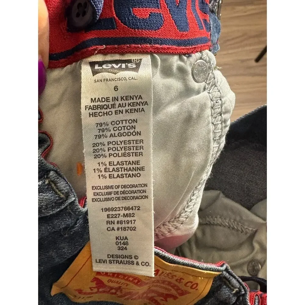 Levi's Boys 511 Flex Stretch Denim Jeans - Size 6